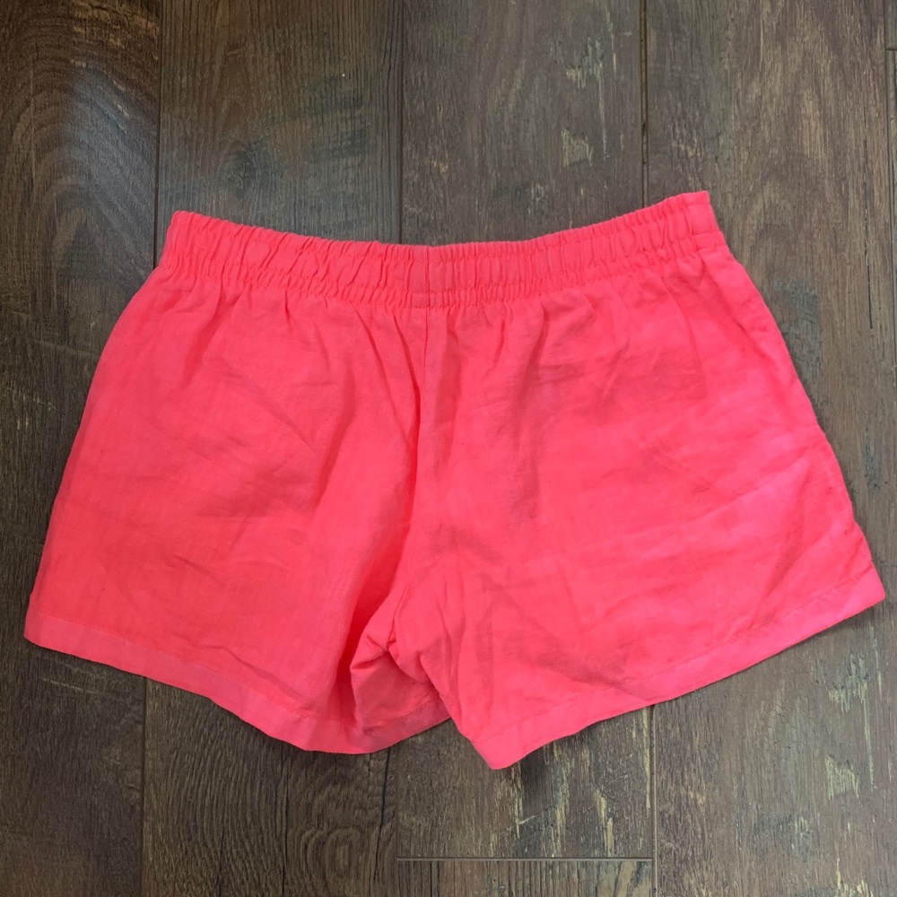 Lilly Pulitzer Hot Pink Linen Drawstring Shorts S - Picture 4 of 8